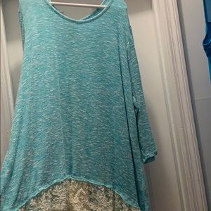 LaceBack Dress Shirt